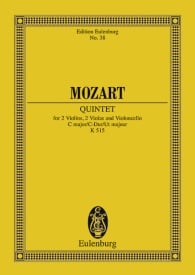 Mozart: String Quintet C major KV 515 (Study Score) published by Eulenburg